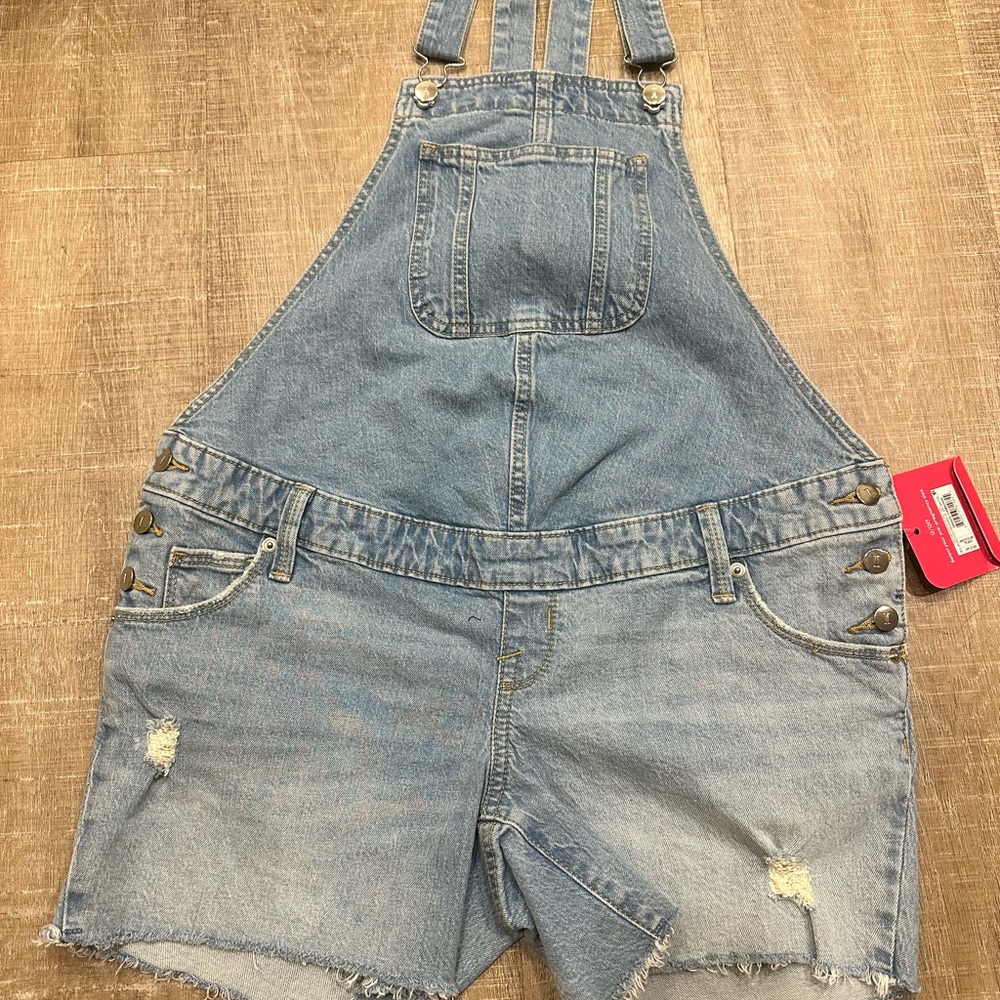 Women maternity denim Overall Shorts size 2/26